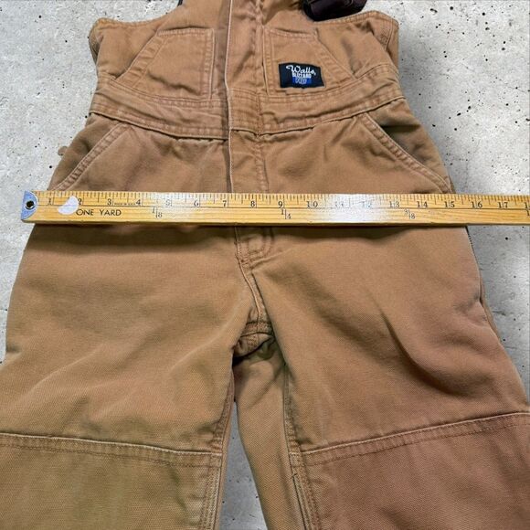 Walls Blizzard Pruf Youth Medium 8/10 Brown Insulated Bib Overalls Snow Pants - Picture 11 of 11